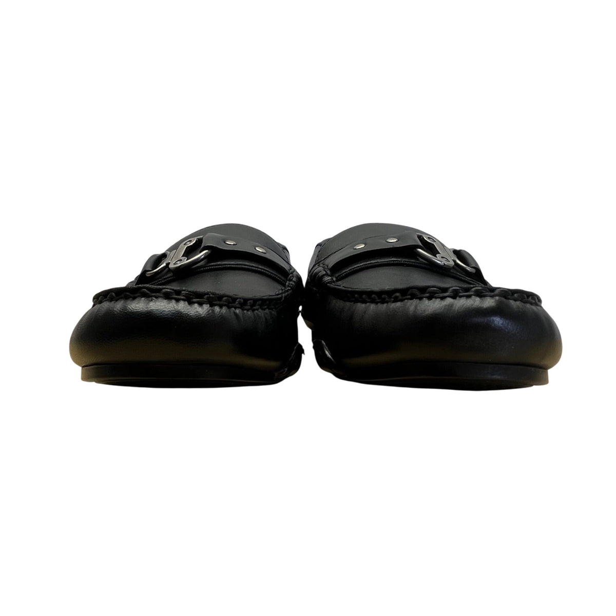 Ellen Tracy Women’s Black Leather Simon Loafers Size 8M - New