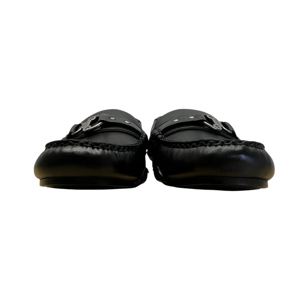 Ellen Tracy Women’s Black Leather Simon Loafers Size 8M - New