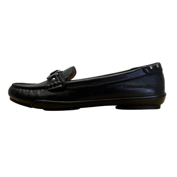 Ellen Tracy Women’s Black Leather Simon Loafers Size 8M - New