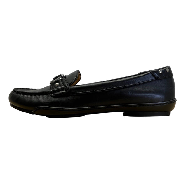 Ellen Tracy Women’s Black Leather Simon Loafers Size 8M - New