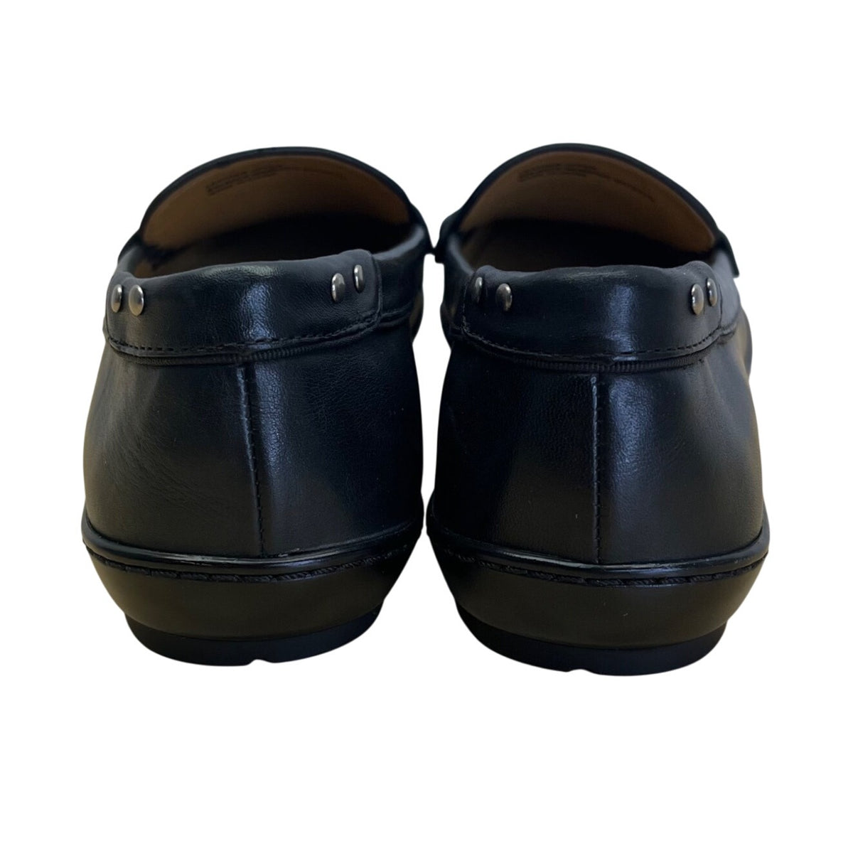 Ellen Tracy Women’s Black Leather Simon Loafers Size 8M - New