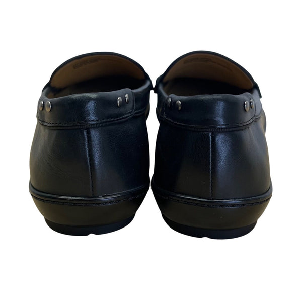 Ellen Tracy Women’s Black Leather Simon Loafers Size 8M - New