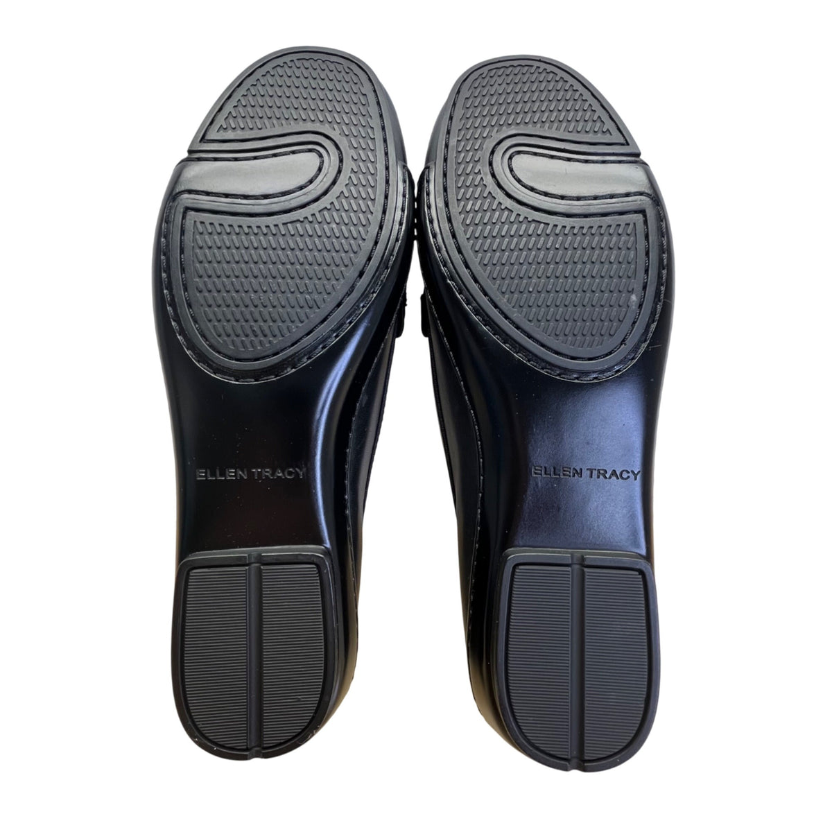 Ellen Tracy Women’s Black Leather Simon Loafers Size 8M - New