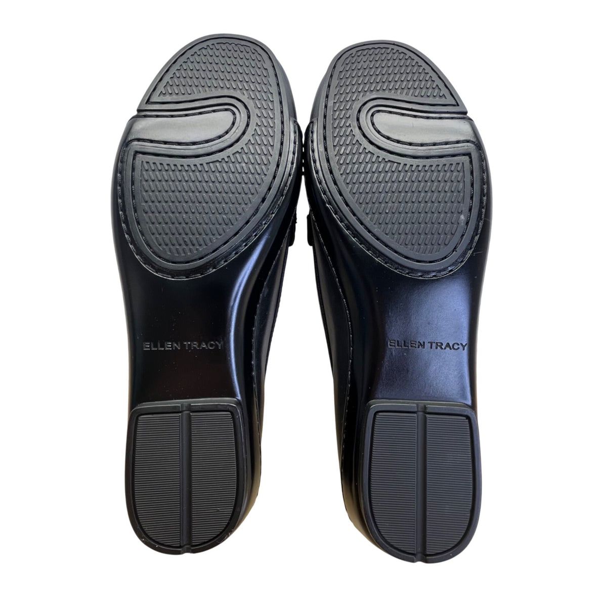 Ellen Tracy Women’s Black Leather Simon Loafers Size 8M - New