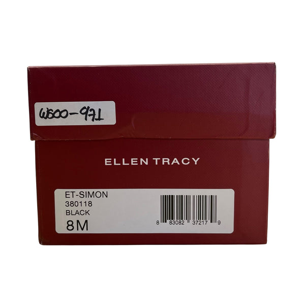 Ellen Tracy Women’s Black Leather Simon Loafers Size 8M - New