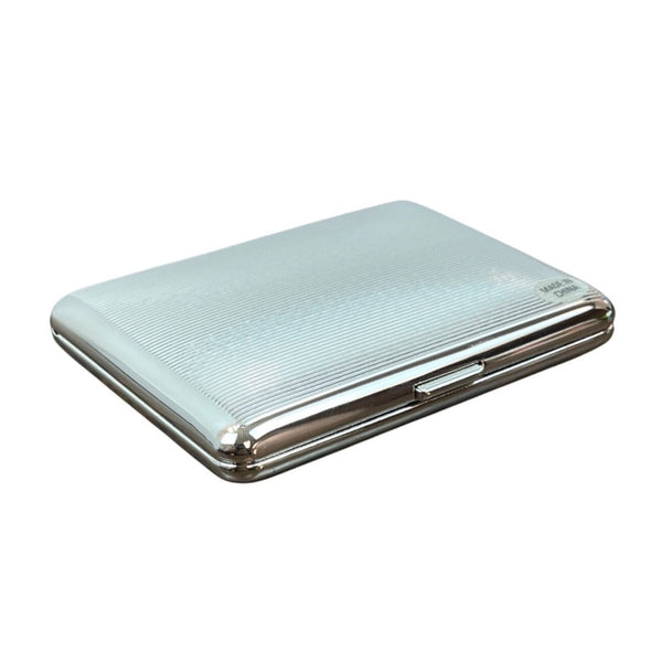 Stephanie Silver Tone With Elastic Straps Women Cigarette Case Sz S