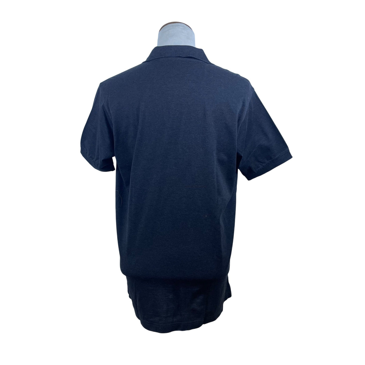 Saks Fifth Avenue Mens Charcoal Grey Heather Polo Shirt Short Sleeve Size L -New