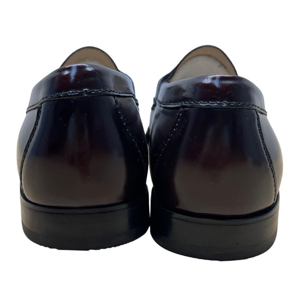 Cole Haan Mens Burgundy Leather Tassel Classic Slip-On Dress Loafers Size 9D-New
