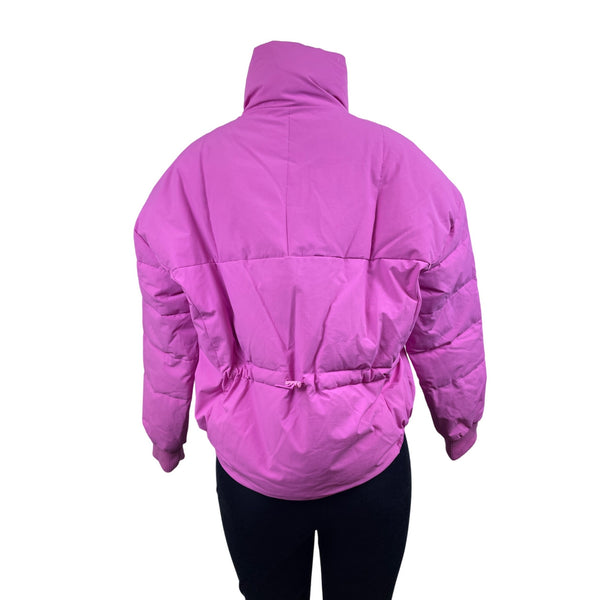 Levi’s Women’s Bubble Gum Pink Puffer Long Sleeve Coat Jacket Sz XS