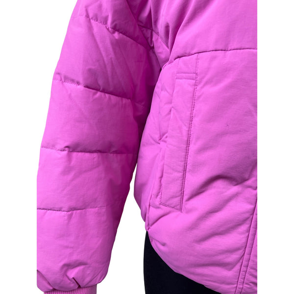Levi’s Women’s Bubble Gum Pink Puffer Long Sleeve Coat Jacket Sz XS