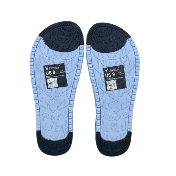 KuaiLu Black & Blue Eco Friendly Quality Women's Slippers Sz 9 - New