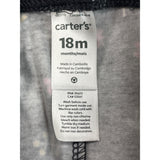 Carters Baby Girl Floral Print Leggings Black With Multicolor Flowers 18M- New