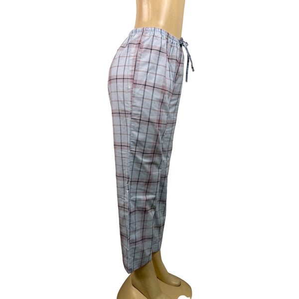 L.L.Bean Women’s Light Blue Henley Shirt & Plaid Pajama Pants Set Size S - New