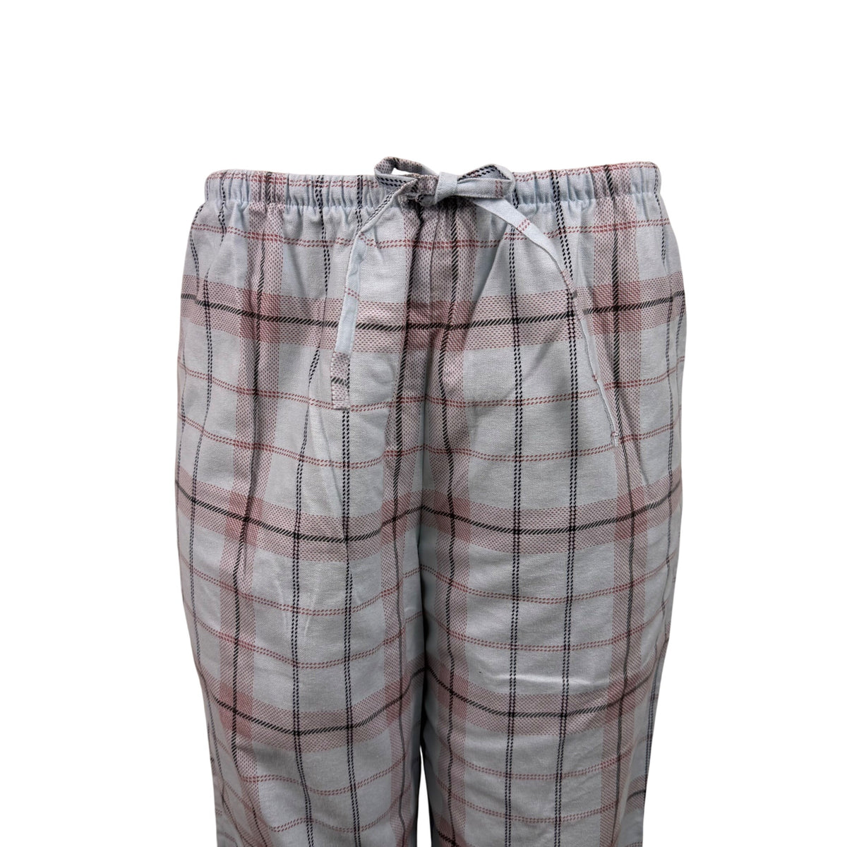 L.L.Bean Women’s Light Blue Henley Shirt & Plaid Pajama Pants Set Size S - New