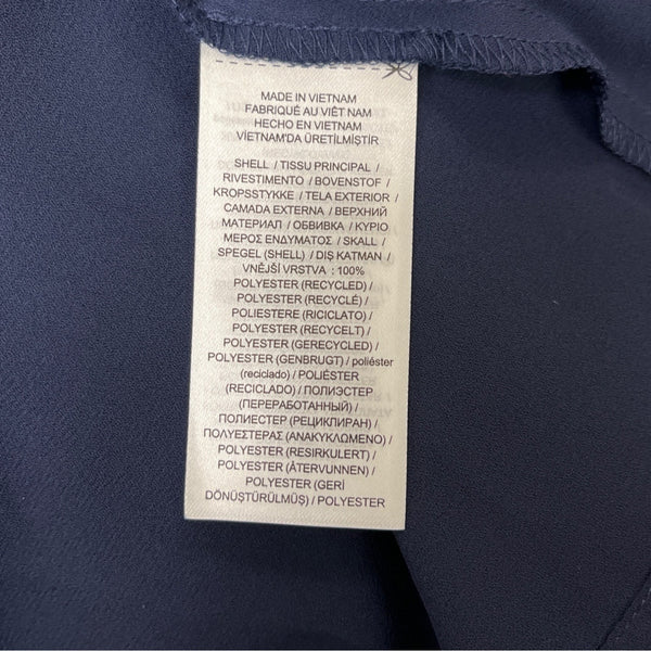 Ralph Lauren Womens Sleeveless Blue Chiffon Layered Dress Knee-Length Sz 8 - New