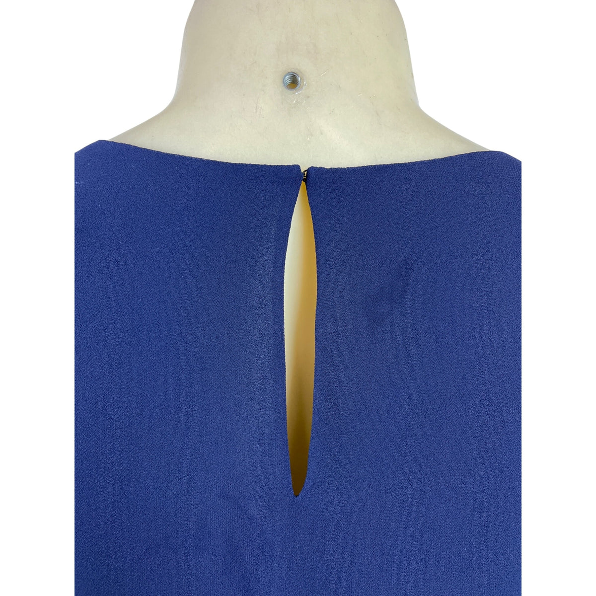 Ralph Lauren Womens Sleeveless Blue Chiffon Layered Dress Knee-Length Sz 8 - New