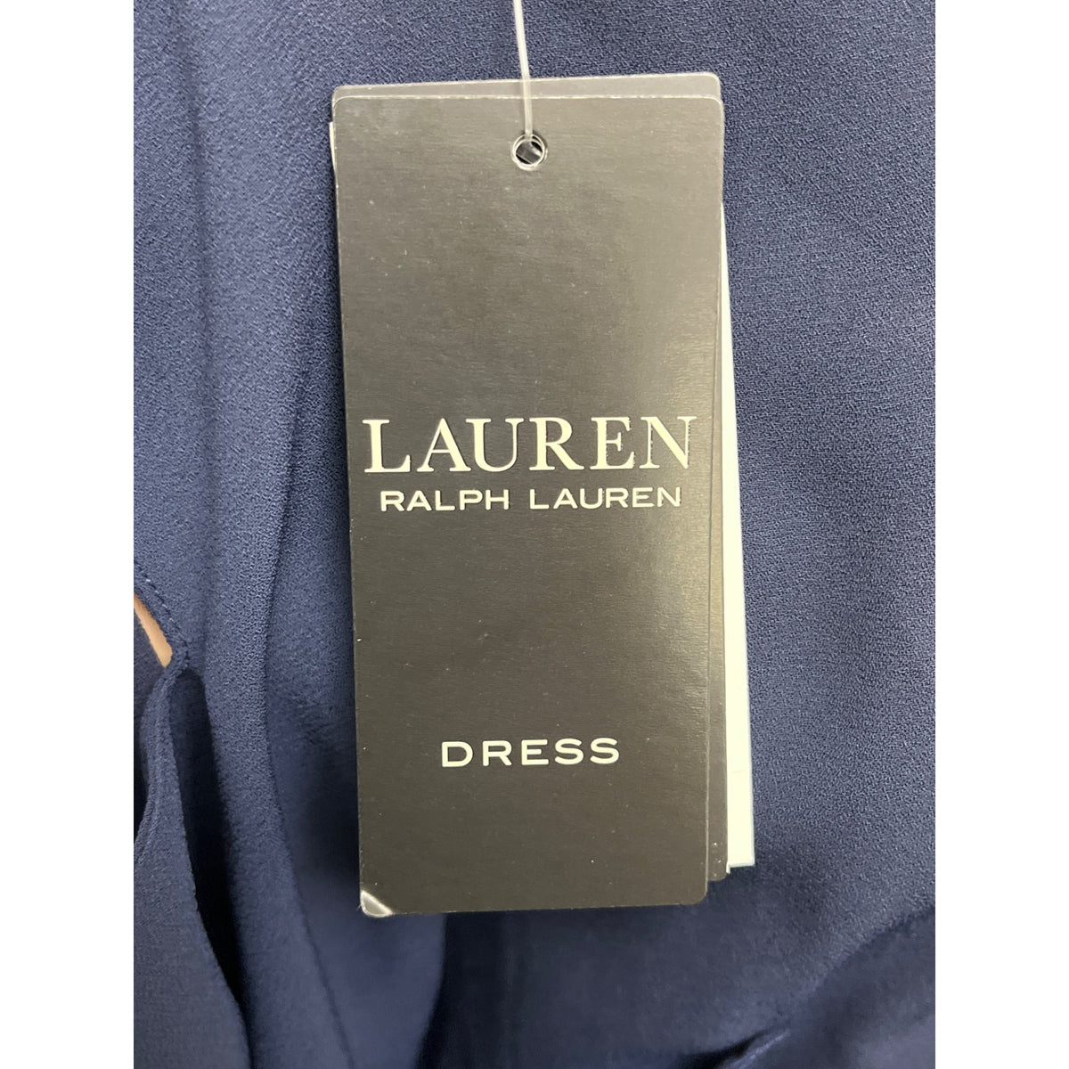 Ralph Lauren Womens Sleeveless Blue Chiffon Layered Dress Knee-Length Sz 8 - New