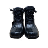 Sperry Women’s Black Quilted Techwave Plaid Lining Lace-Up Duck Boots Sz 6 - New