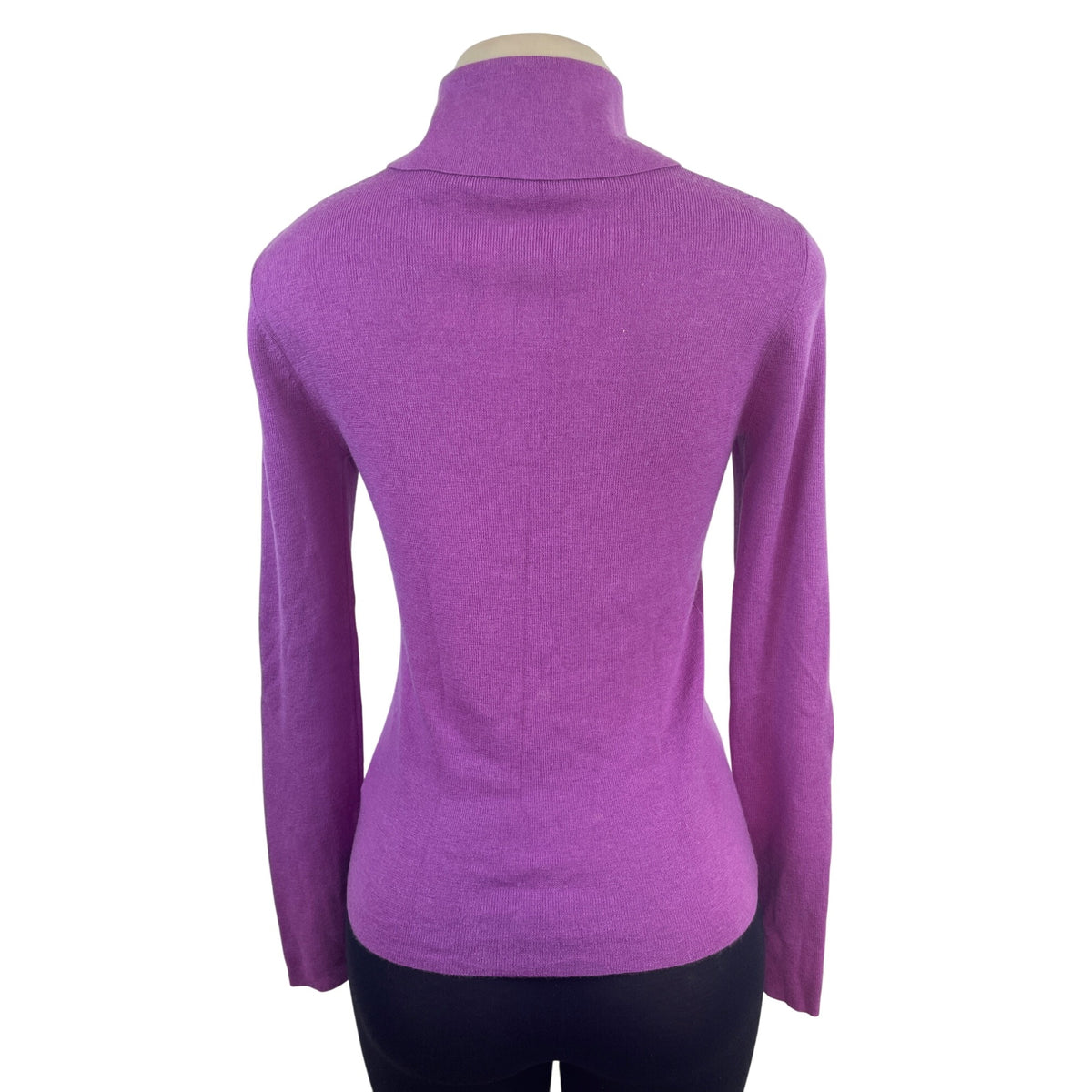 Charles Nolan Womens Cashmere Purple Long Sleeve Collared Sweater Size XS- New