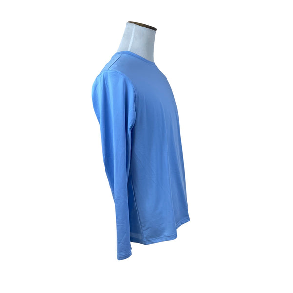 Bassdash Mens Light Blue Long Sleeve Fishing Shirt Moisture-Wicking Sz M - New