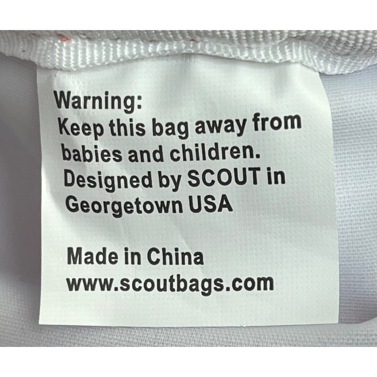 Scout Women’s Orange/White Striped Coated 3-Way Toiletry Bag Size S
