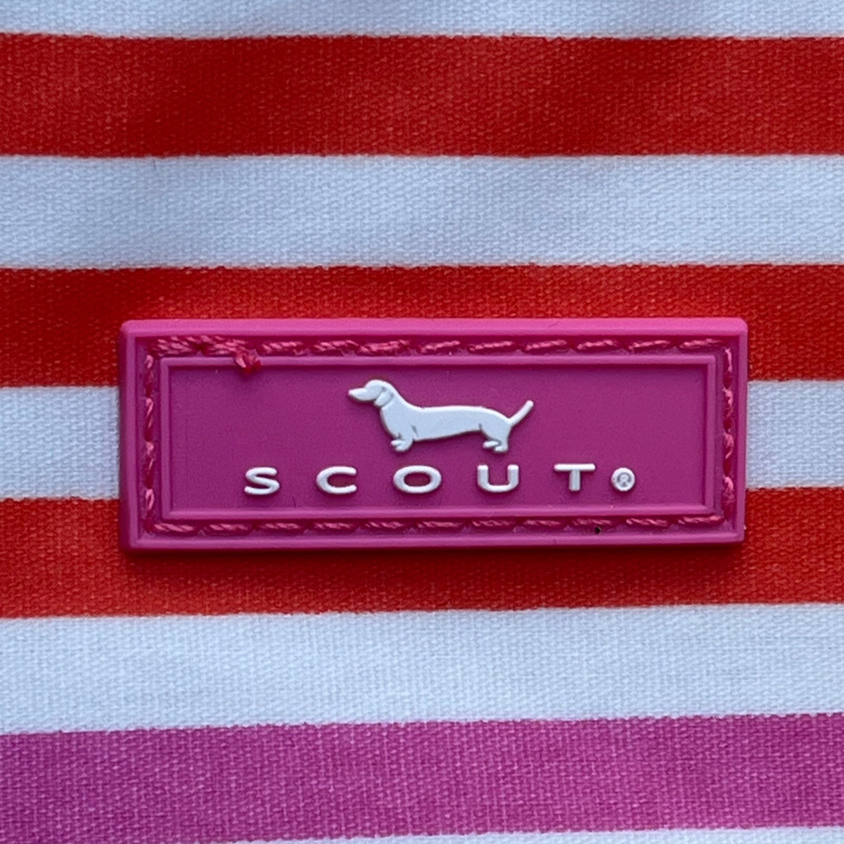 Scout Women’s Orange/White Striped Coated 3-Way Toiletry Bag Size S
