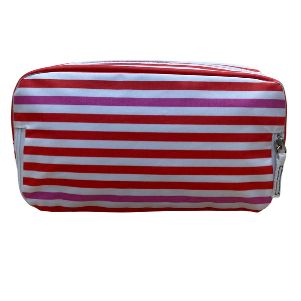Scout Women’s Orange/White Striped Coated 3-Way Toiletry Bag Size S