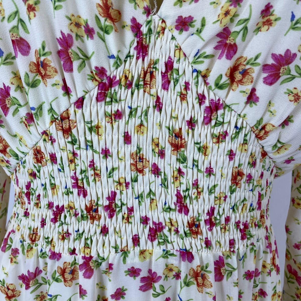 Lost + Wander Women’s White Floral Maxi Dress With Long Sleeves Size S - New