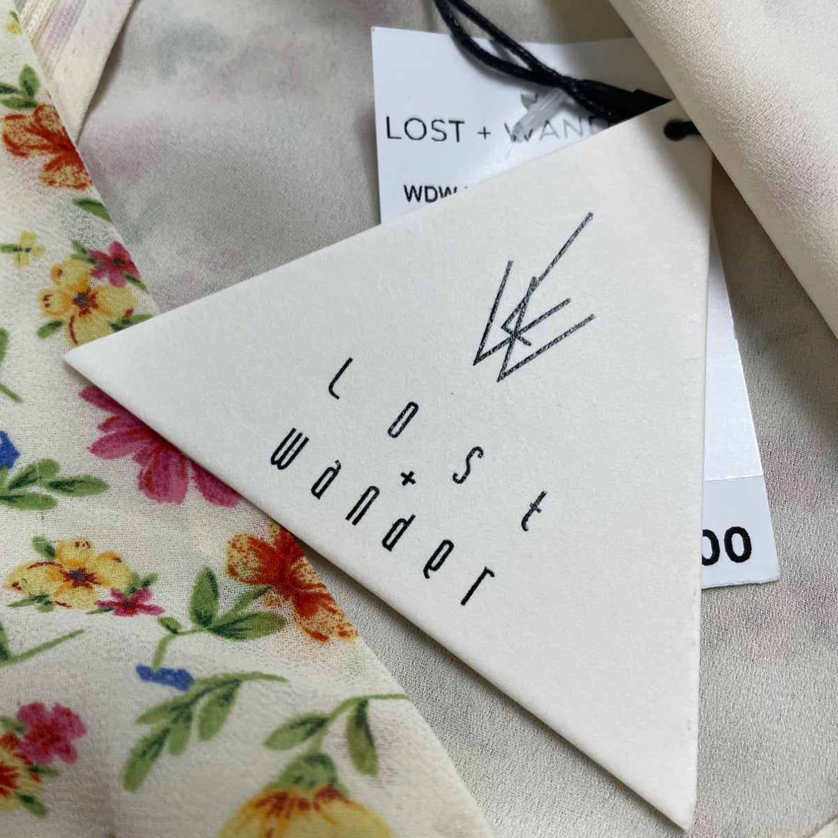 Lost + Wander Women’s White Floral Maxi Dress With Long Sleeves Size S - New