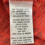 Toad & Co Red & Black Wrap Dress With Leaf Print V-Neckline Short Sleeves Sz XS