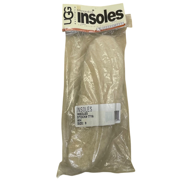 UGG Sheepskin Unisex Natural Insoles Genuine Wool With Arch Support Sz 9M/11W
