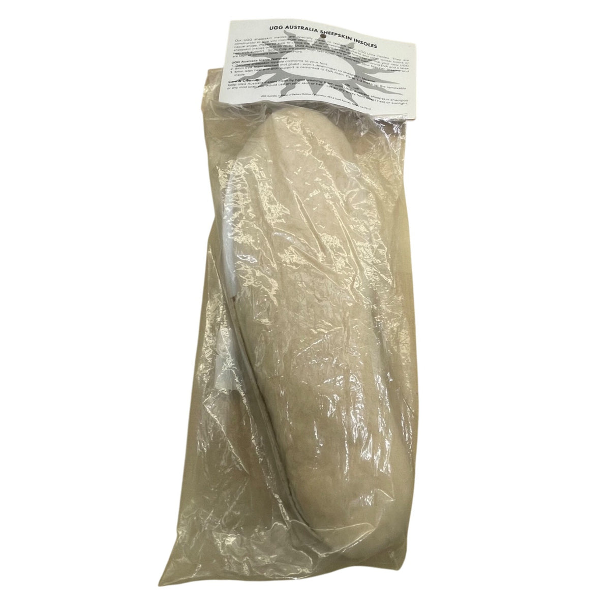 UGG Sheepskin Unisex Natural Insoles Genuine Wool With Arch Support Sz 9M/11W