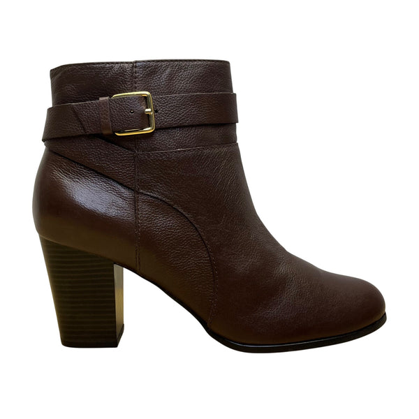 Cole Haan Women’s Sequoia Leather High Block Heel Rhinecliff Bootie Size 9.5 B