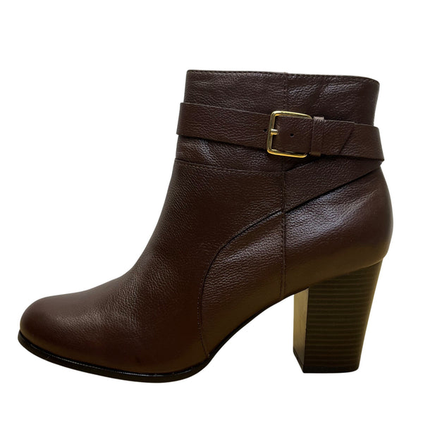 Cole Haan Women’s Sequoia Leather High Block Heel Rhinecliff Bootie Size 9.5 B