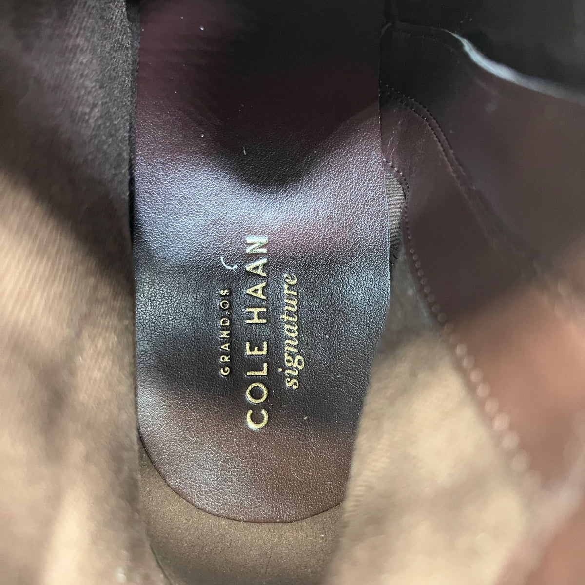 Cole Haan Women’s Sequoia Leather High Block Heel Rhinecliff Bootie Size 9.5 B