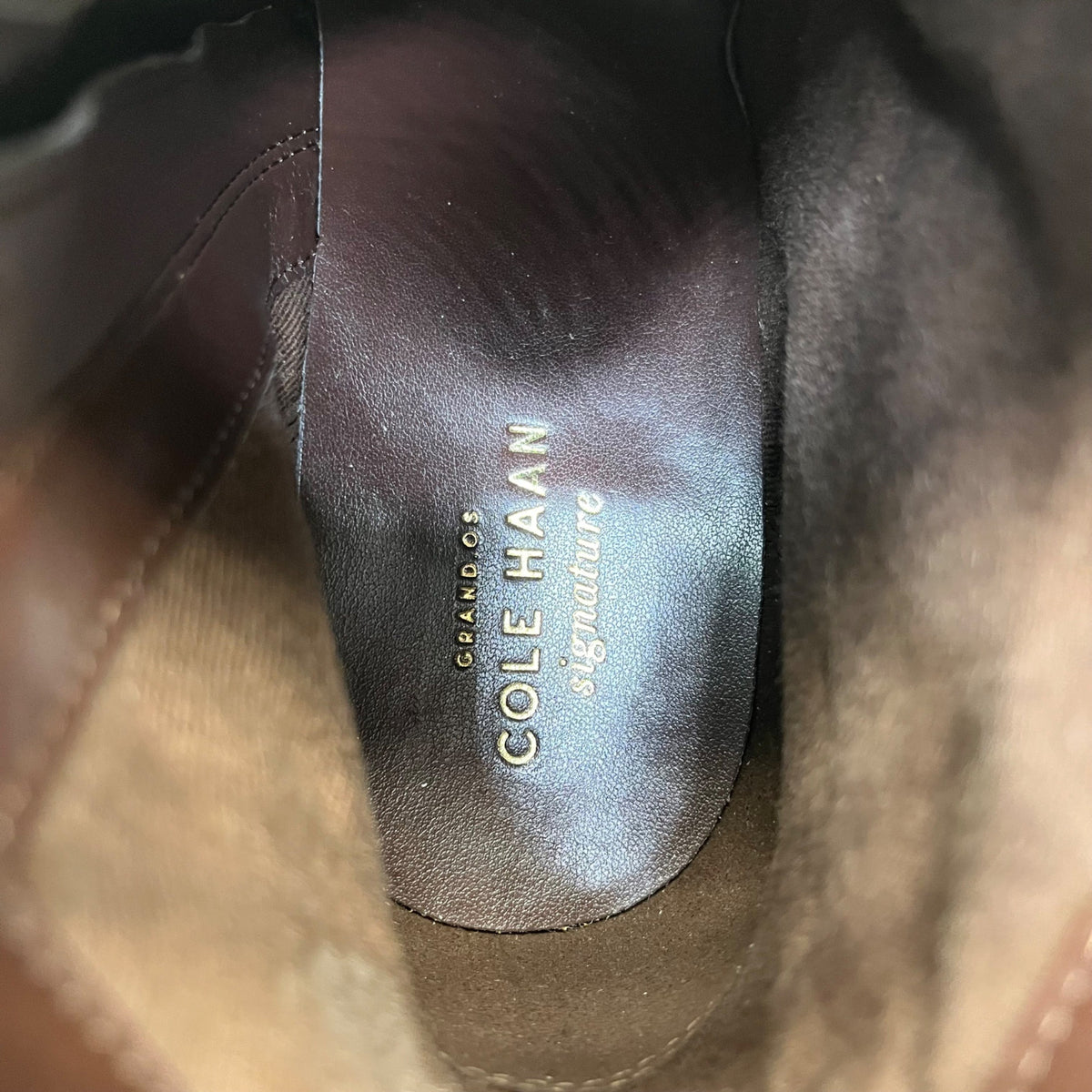 Cole Haan Women’s Sequoia Leather High Block Heel Rhinecliff Bootie Size 9.5 B