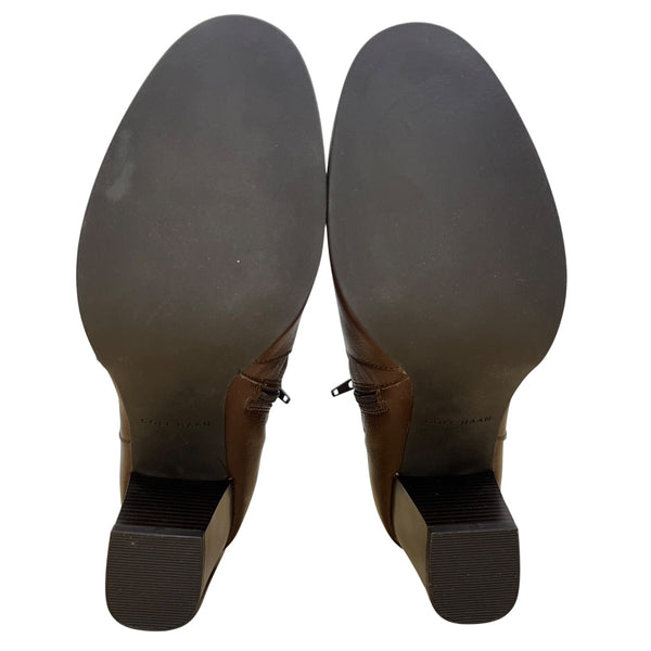 Cole Haan Women’s Sequoia Leather High Block Heel Rhinecliff Bootie Size 9.5 B