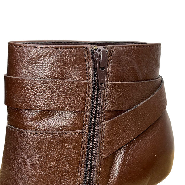 Cole Haan Women’s Sequoia Leather High Block Heel Rhinecliff Bootie Size 9.5 B