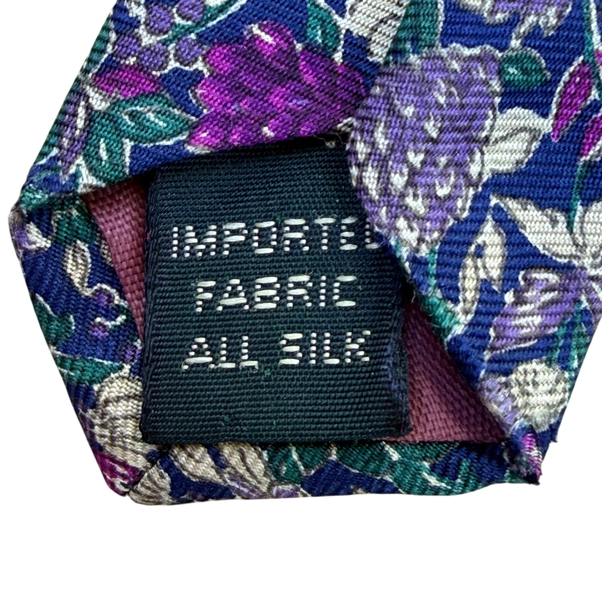 Bert Pulitzer Mens Blue Purple Silk Floral Tie Bloomingdales All Silk Necktie