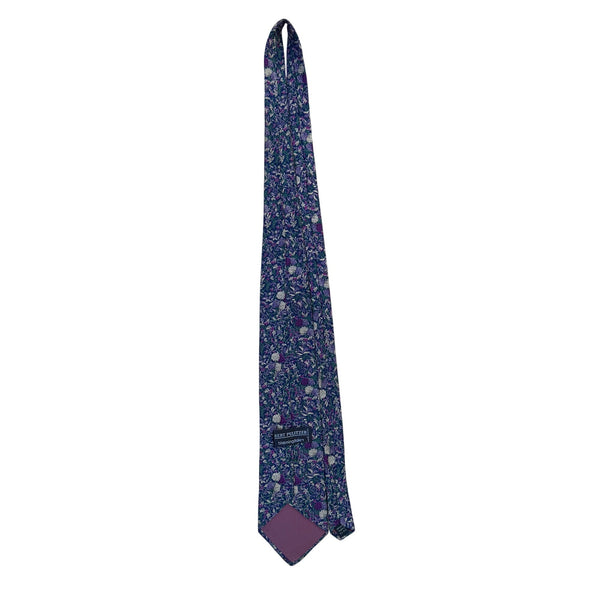 Bert Pulitzer Mens Blue Purple Silk Floral Tie Bloomingdales All Silk Necktie