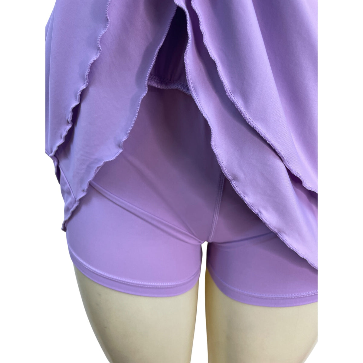 Women Lavender Athletic Skort W/ Built-In Shorts Lightweight & Stretchy Sz M