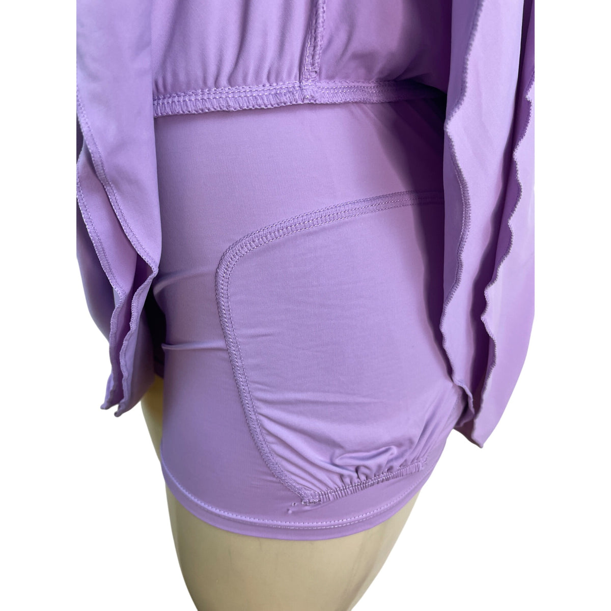Women Lavender Athletic Skort W/ Built-In Shorts Lightweight & Stretchy Sz M