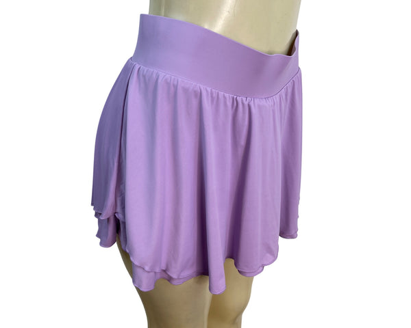 Women Lavender Athletic Skort W/ Built-In Shorts Lightweight & Stretchy Sz M