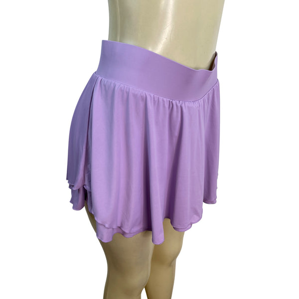 Women Lavender Athletic Skort W/ Built-In Shorts Lightweight & Stretchy Sz M