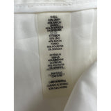 Calvin Klein Womens High-Rise White Trousers With Straight Fit Size 6 - New