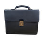 Louis Vuitton Black Leather Laguito Ardoise With Lock & Keys Briefcase Sz L