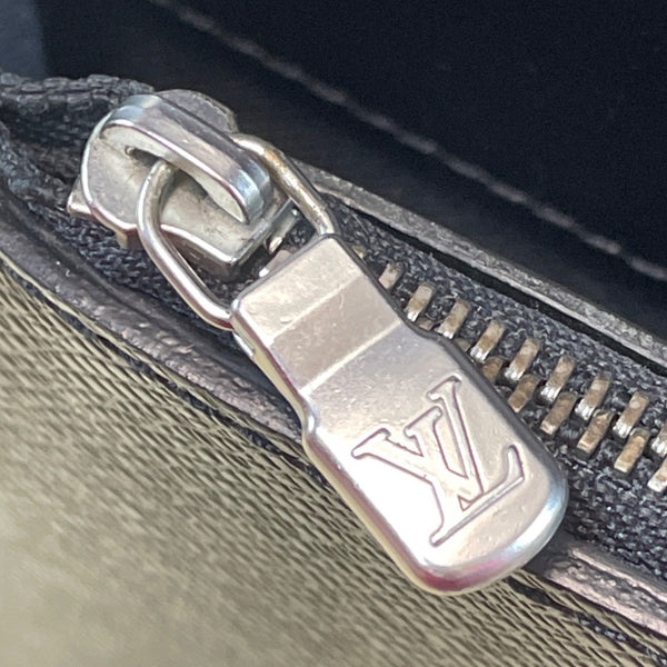 Louis Vuitton Black Leather Laguito Ardoise With Lock & Keys Briefcase Sz L