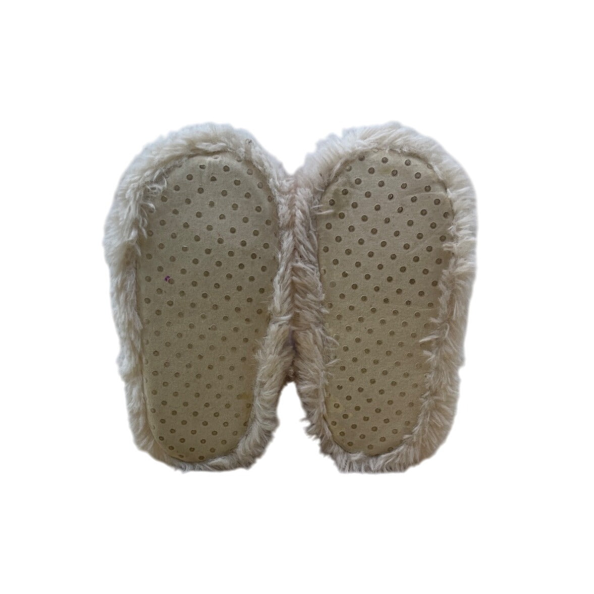 Pottery Barn Kids Red & White Faux Fur-Lined Kids Booties Size S