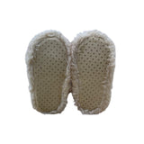 Pottery Barn Kids Red & White Faux Fur-Lined Kids Booties Size S