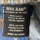 Wax Jean Women's Blue Distressed Denim Jacket & Bermuda Shorts Set Sz L